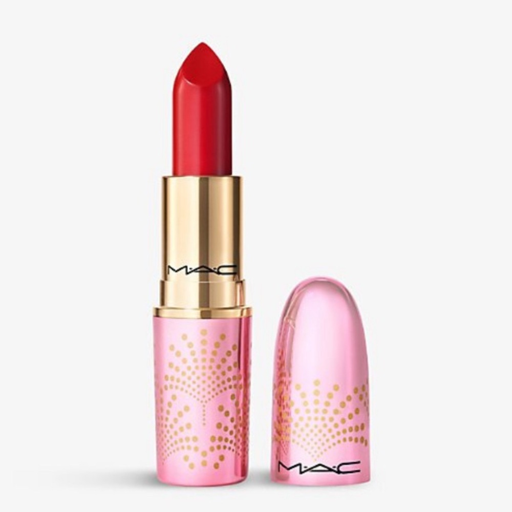 MAC Bubbles & Bows Lustreglass Sheer-Shine Lipstick “PUT A BOW ON IT” NEW no Box - Picture 5 of 5